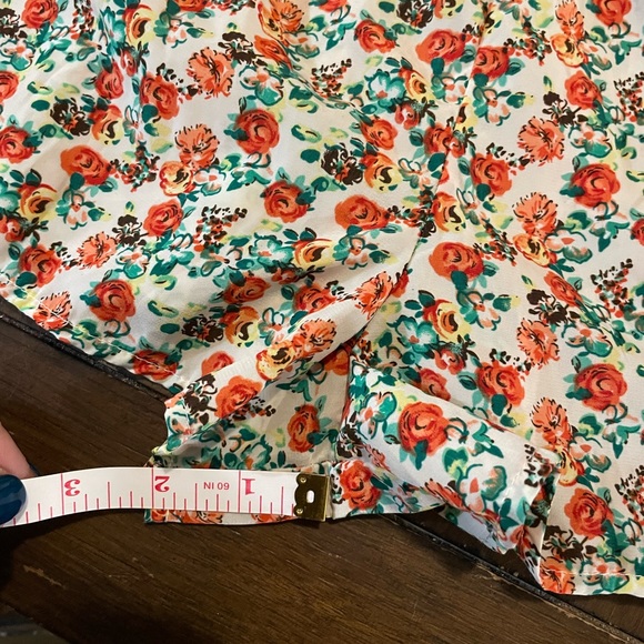 🔴 Papaya Floral Romper NWOT - Picture 3 of 10